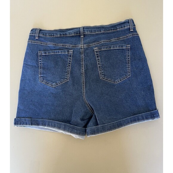 Gloria Vanderbilt All Around Slimming Effect Amanda Shorts Women’s 16W Blue - Picture 7 of 9